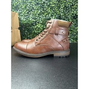 Portland Boot Company men's lace-up boots Size 8.5 Brown Leather New